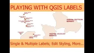 How To Add Single and Multiple Labels in QGIS; Edit Styling, Callouts.
