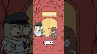When a Poo Disguises as a Fart#animation #funny #shorts