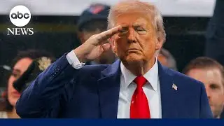 President Trump swears in new service members to the U.S. army