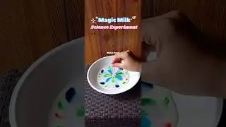 MAGIC MILK SCIENCE EXPERIMENT #shorts #learning #creative