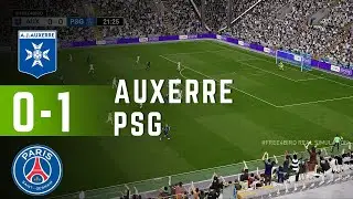 Auxerre 0 vs 1 PSG | Ligue 1 2026 | Simulation