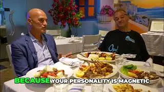 Restaurant Success: Giorgio's Magnetic Personality in Santorini! #shorts