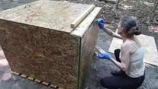 🏗️ Sealing the Delivery Box & Weatherproofing the Solar Shed| Michigan Life Above the 45th Parallel 