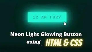 Attractive Neon Glow Effect using HTML & CSS || HTML Tutorial