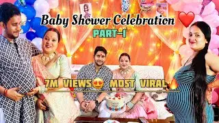 Viral Baby Shower 👶🏻🔥 5 साल का लंबा इंतजार आखिर ख़तम हुआ🥺।Happy moments ❤️ गोद भराई रसम #babyshower 