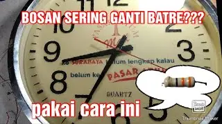KENAPA GAK PAKAI CARA INI DARI DULU?BATRE JAM DINDING AWET BERTAHUN-TAHUN