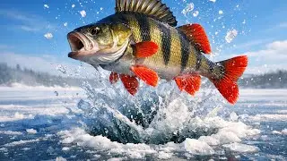 Крупный Окунь На Зимней Рыбалке | Редкий Клёв