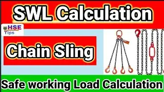 How to calculate Safe working load of Chain sling | SWL Chain sling | SWL Calculation formula