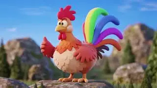 Rainbow Rooster Rock – Colorful Farmyard Adventure! 🌈🐓🎸