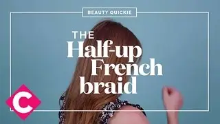 The half-up French braid