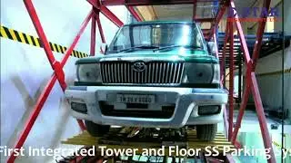 World's FIRST Integrated  Car Parking (Precast Building + Tower  and Shuttle )- Pallet less