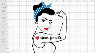 Mom Power Svg Free Cut File for Cricut