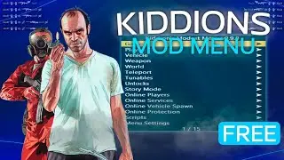 Undetected GTA 5 Mod Menu PC (2025) / Free Kiddions Cheat, Money Hack & Online Mods | Download Tutor