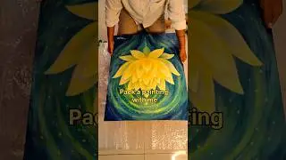 Pack a painting with me #preetisna96 #commissionedartist #artshipping #beginnerarttips