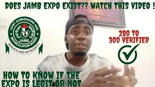 Does JAMB EXPO really exist? watch this video