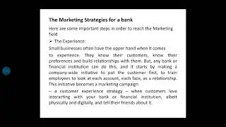 Marketing Strategies in Banking Sectors M1