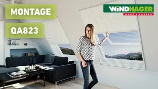 Fly screen pleated retractable 2in1 window from Windhager Home & Garden - Mounting instruction