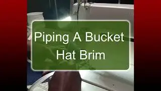 How to add piping to hat brim or any other edge