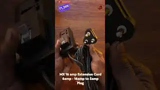 MX 16 amp Extension Cord Extension Board 6amp - 16amp to 5amp Plug Power Cord 3 Meter (3000W)