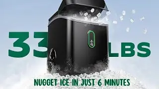 Silonn Nugget Ice Maker Countertop | Silonn Pebble Ice Maker with Chewable Ice | Silonn Ice Maker