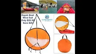 Kayak Boat Wind Sail   This Wind Paddle Board Sail is Intended For The Serious Sea Kayakers!