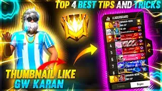 HOW TO MAKE THUMBNAIL LIKE GW KARAN || FREEFIRE PROFESSIONAL THUMBNAIL TUTORIAL || DVEDITZ