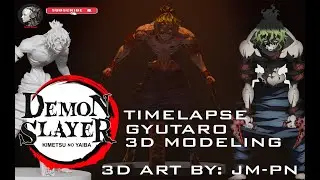UPPER MOON SIX ( GYUTARO 3D MODELING TIMELAPSE )