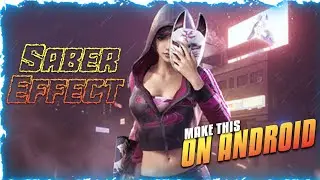 How To Make Saber Effect Text On Mobile.Make This On Android