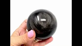 Large Silver Sheen Obsidian Sphere Ref. 21029