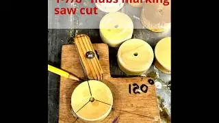 How to make a 3&nbsp;blade windmill whirligig Propeller Hub diy with table saw Miter gage extension