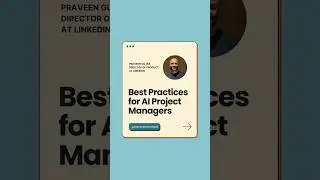 Best practices for AI Project Managers #shorts #ai #projectmanagement