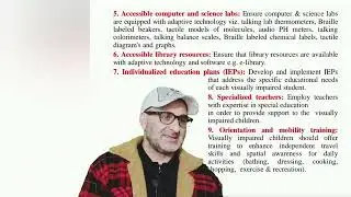 EDUCATIONAL MEASURES FOR VISUALLY IMPAIRED UGC NET JRF SET CTET UG PG
