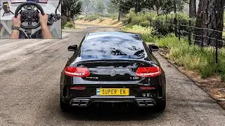 Mercedes amg C63 S Coupe - Forza Horizon 5 | Logitech G923 Steering Wheel
