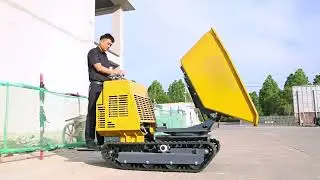 Mini volquete de oruga Manual multifuncional personalizado, cami&oacute;n volquete hidr&aacute;ulico, construcci&oacute;n