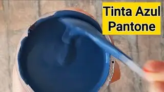 Tinta Caseira Azul Pantone