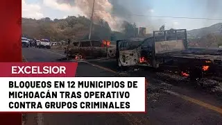 Reportan bloqueos carreteros en Michoac&aacute;n