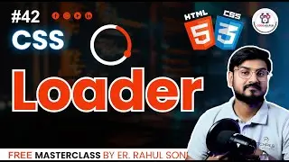🚀 How to Create CSS Spinner Loader || Loader in CSS #42