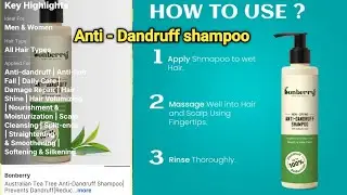 Australian Tea Tree Anti-Dandruff Shampoo |Prevents Dandruff | Reduces Itching | chand saifi | TB