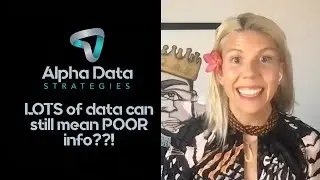 DRIP-LOTS of data can still mean POOR info??!