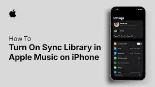 How to Turn On Sync Library in Apple Music on iPhone