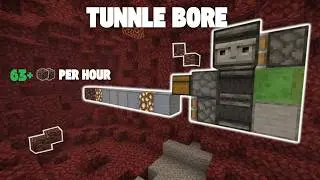 THE *NEW* BEST TUNNEL BORE Tutorial In Minecraft Bedrock 1.21+ | EASY & TNT EFFICIENT!
