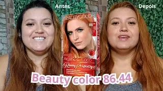Beauty color 86.44 | retoque de raiz ruivo natural em casa | Ruivo acobreado