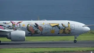 ANA Pokemon Livery Boeing 777-300ER JA784A Takeoff from Tokyo Haneda 16L | All Nippon Airways | 羽田空港