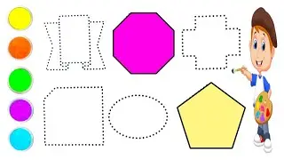 How to easy draw a cute 2D Shapes & Minion | Easy To draw a kids,Learn toddlers learning #butterfly