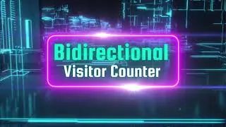 Bidirectional Visitor Counter using ESP32 with Thermal, HR & SpO2 Screening & Light Automation