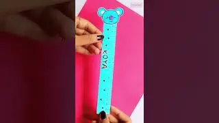 DIY Paper Ruler Idea - Cute School Supplies Ideas #shorts #ruler #diy #papercraft #bts