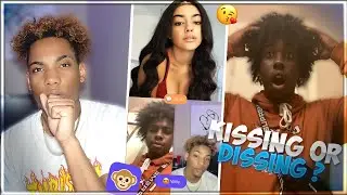 ASKING RANDOM GIRLS WHO ARE YOU KISSING OR DISSING?😘MONKEY APP🙊FT THEKIDLAW