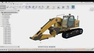 FUSION 360 TUTORIAL - EXCAVATOR