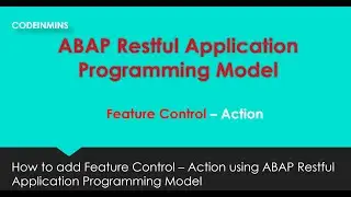 Часть 4: Модель программирования приложений ABAP Restful (Управление функциями &mdash; Действие)