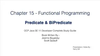 Functional Programming Part 3 -  Predicate & BiPredicate - JavaCertification 11  Certification